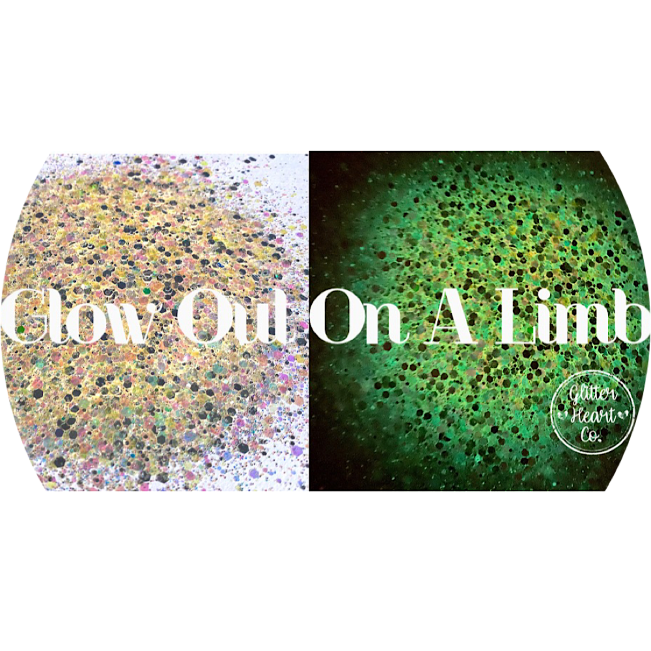 Polyester Glitter - Glow Out On A Limb - Glow in the Dark by Glitter Heart Co.™